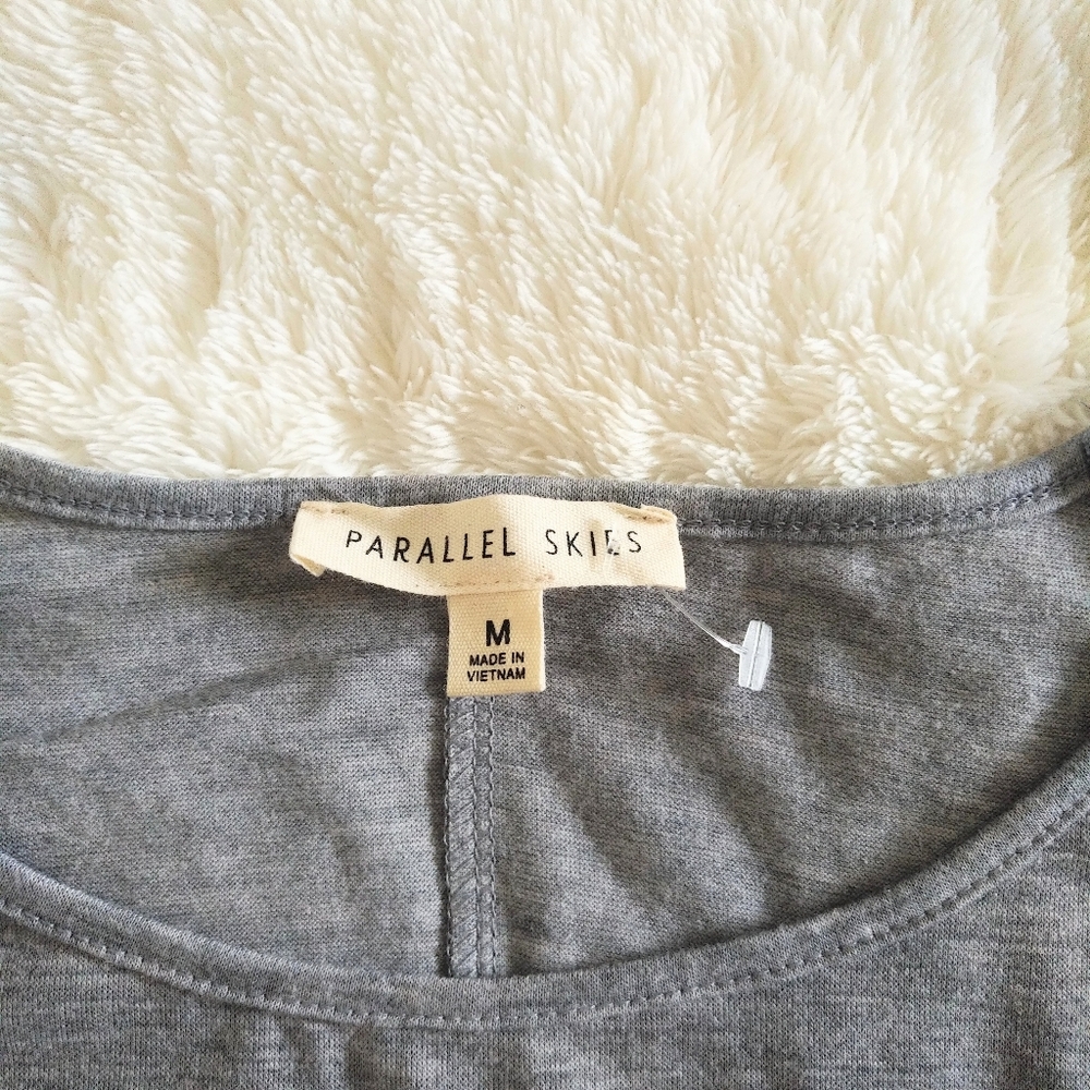 Parallel Skies🌌 Heather Grey Blouse - NWT - Picture 6 of 12